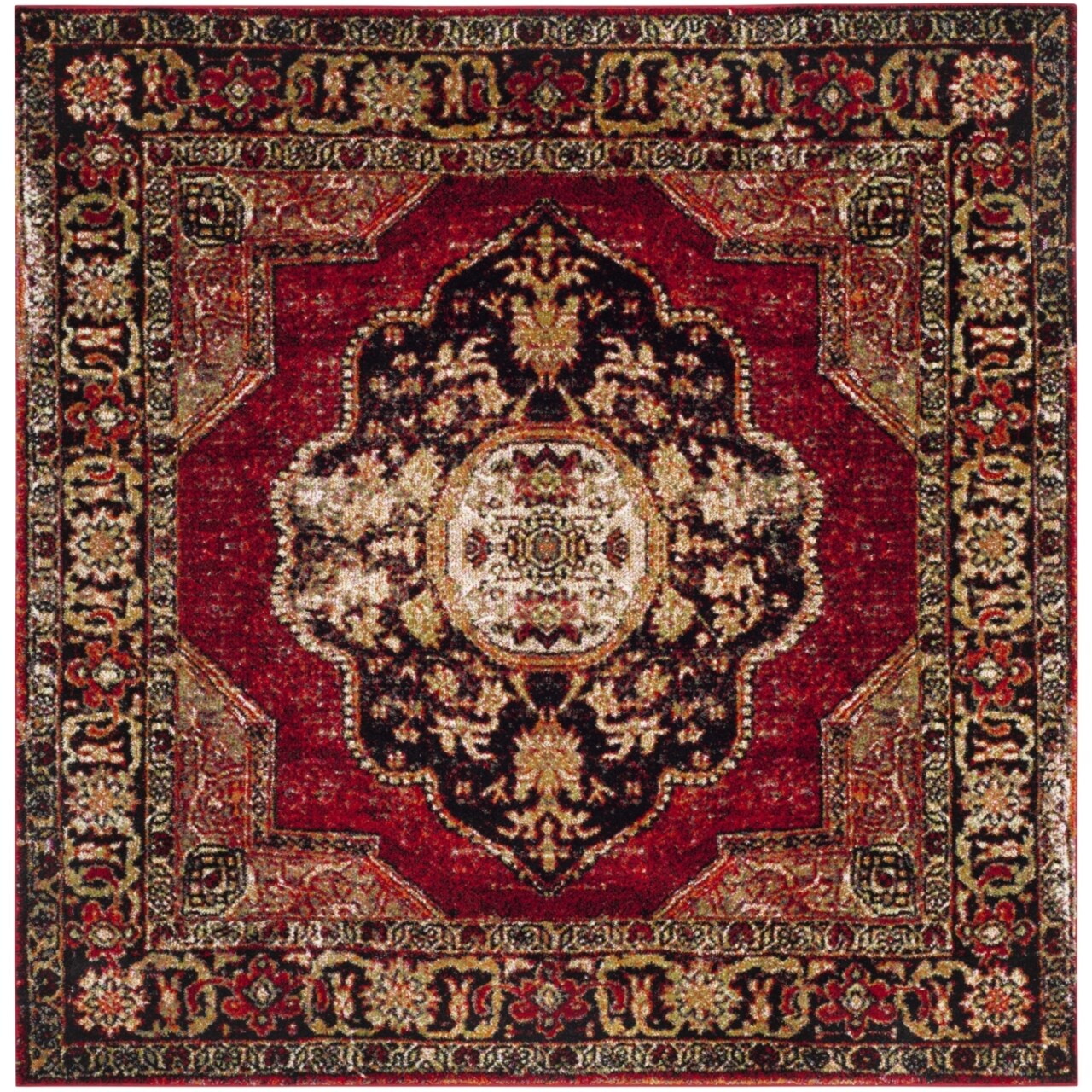 SAFAVIEH Vintage Hamadan Red/Multi Rug: Timeless Style & Durability